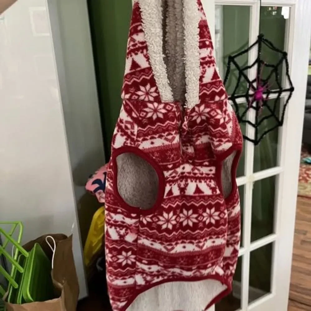 Frisco Fair Isle Fleece Dog Hoodie, Size Large
